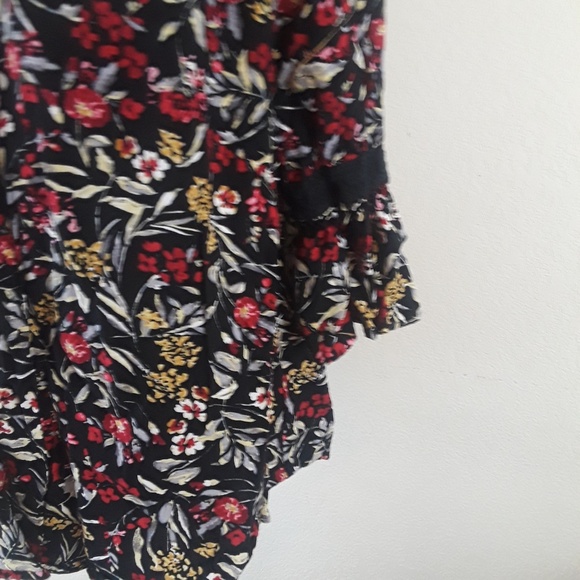 FADED GLORY Rayon Multicolor Top Blouse Size XL - Picture 3 of 8